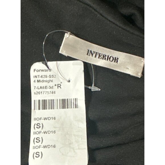 Interior The Viradora Dress in Midnight Small New Womens Crepe Midi - Picture 8 of 16